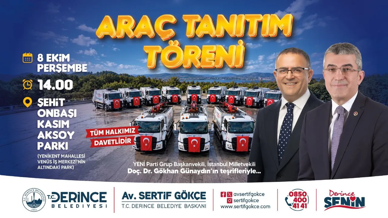Gökhan Günaydın, Derince´nin araç tanıtımına katılacak