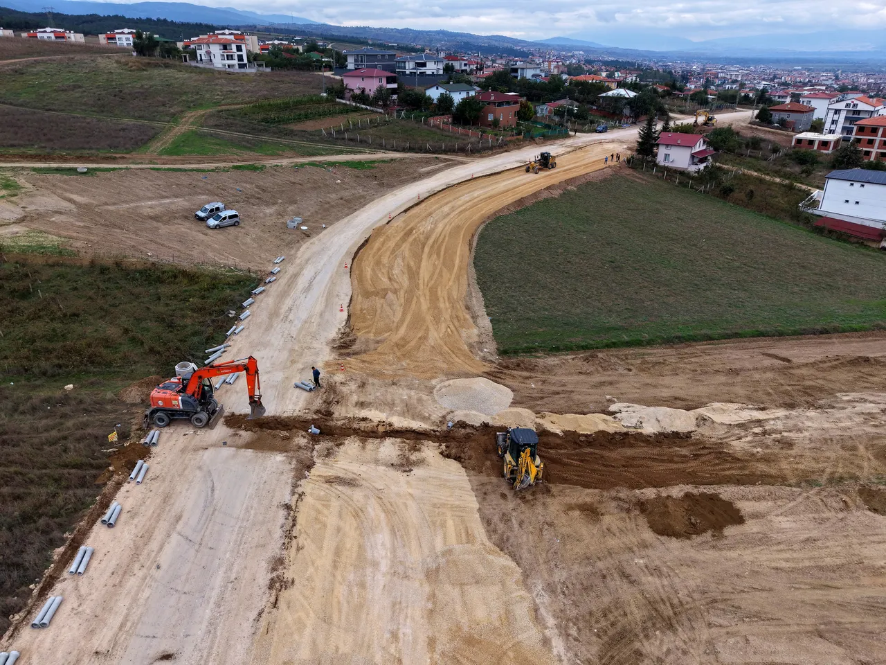 Erbaa Belediyesi TOKİ 2. etapta altyapı çalışmalarına devam ediyor