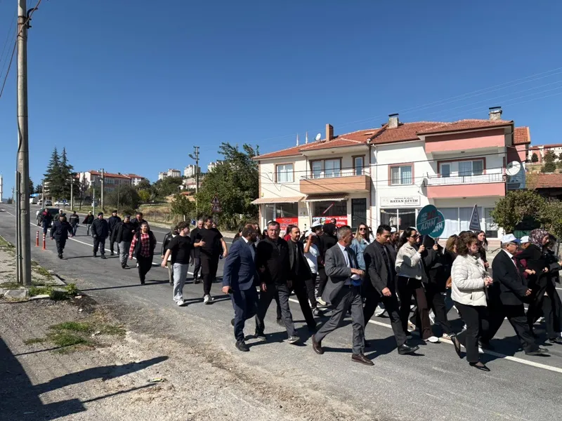 Korgun'da Dünya Yürüyüş Günü kapsamında yürüyüş etkinliği düzenlendi