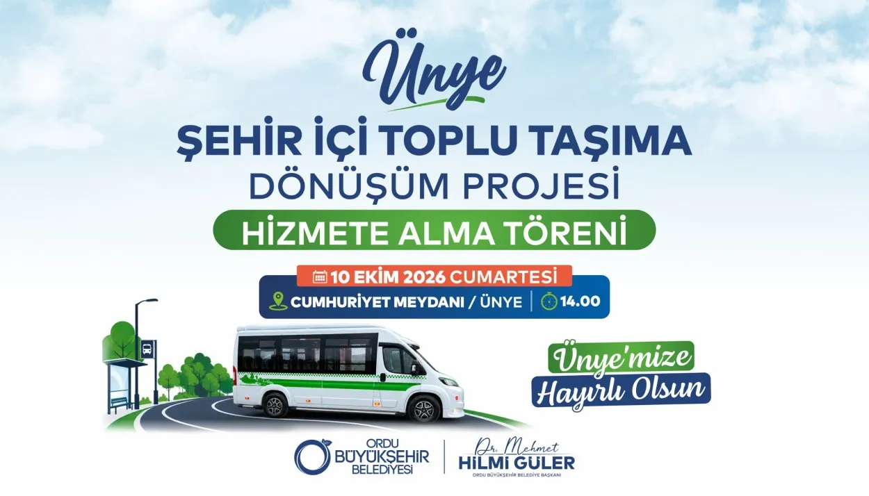 Ünye’de toplu taşımada yeni dönem
