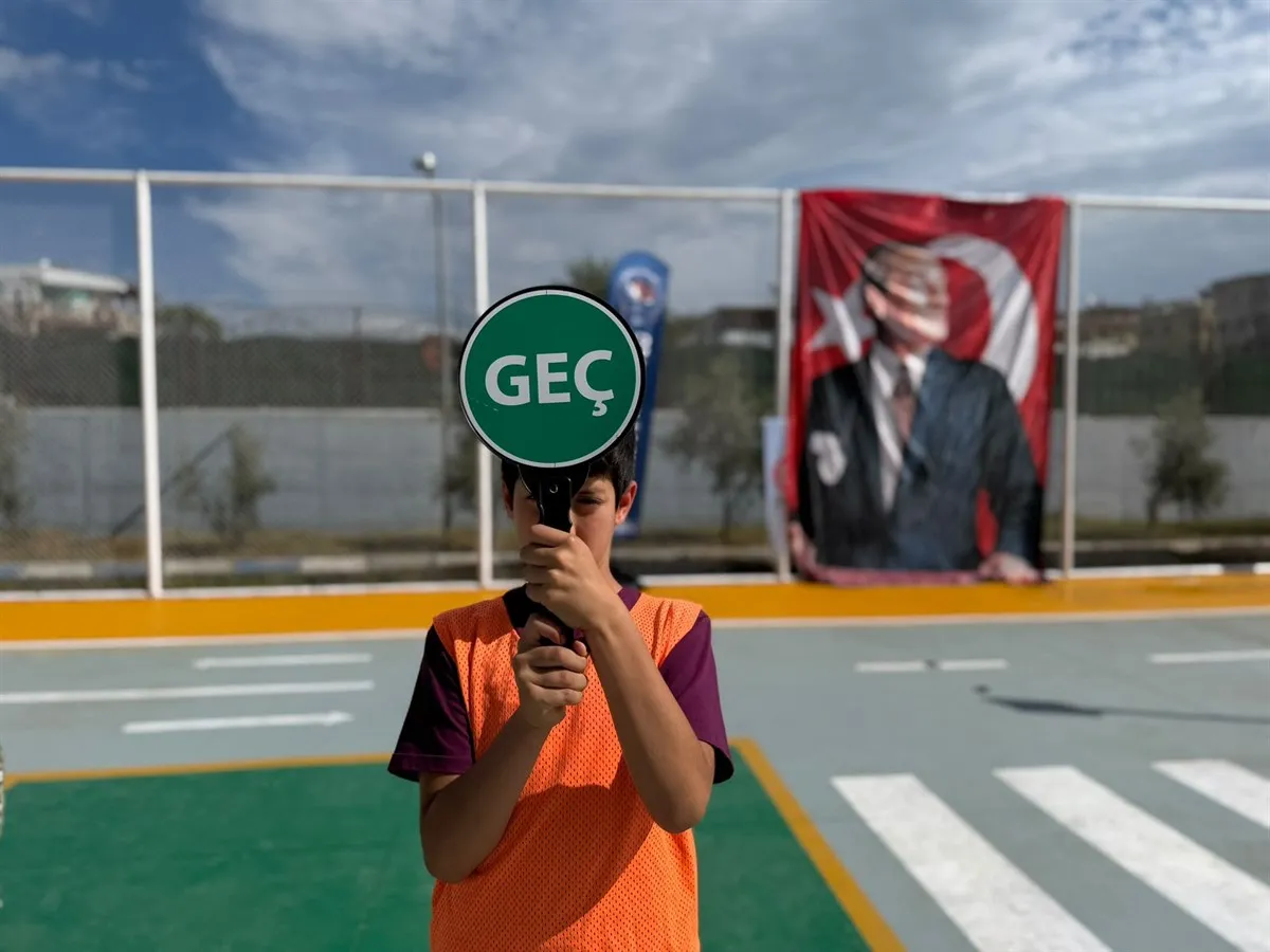 Şehrin akıllı çocukları trafik parkuru açılışı