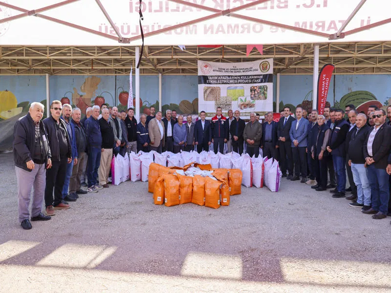 Bilecik’te üreticilere kanola ve yem bitkisi tohumu desteği