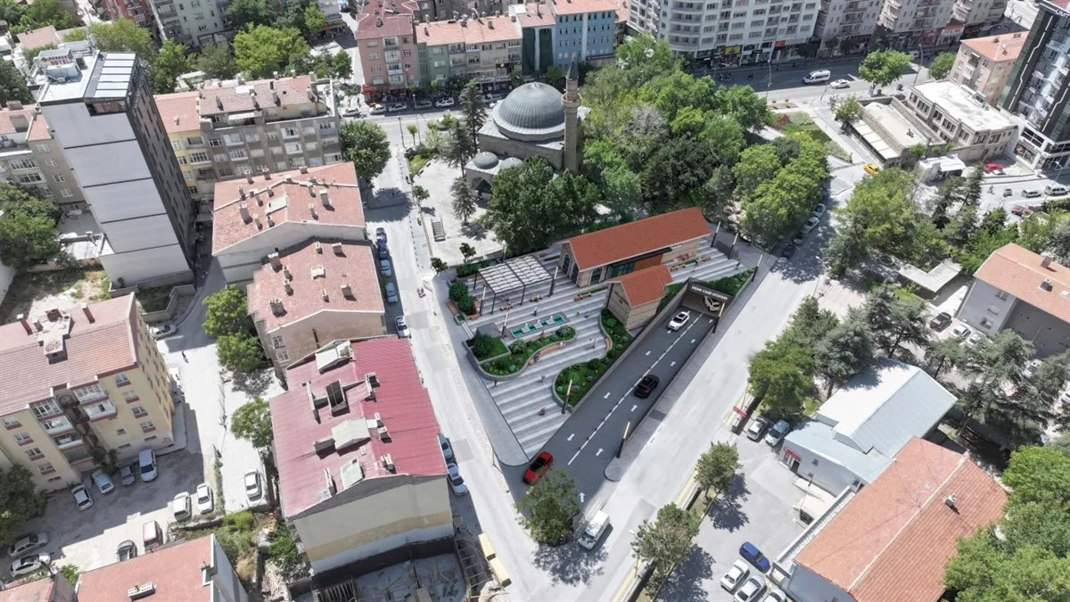 Dışarı Cami Otoparkı ve peyzaj Projesi'nin temeli atılıyor