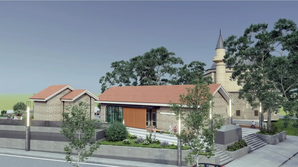 Dışarı Cami Otoparkı ve peyzaj Projesi'nin temeli atılıyor