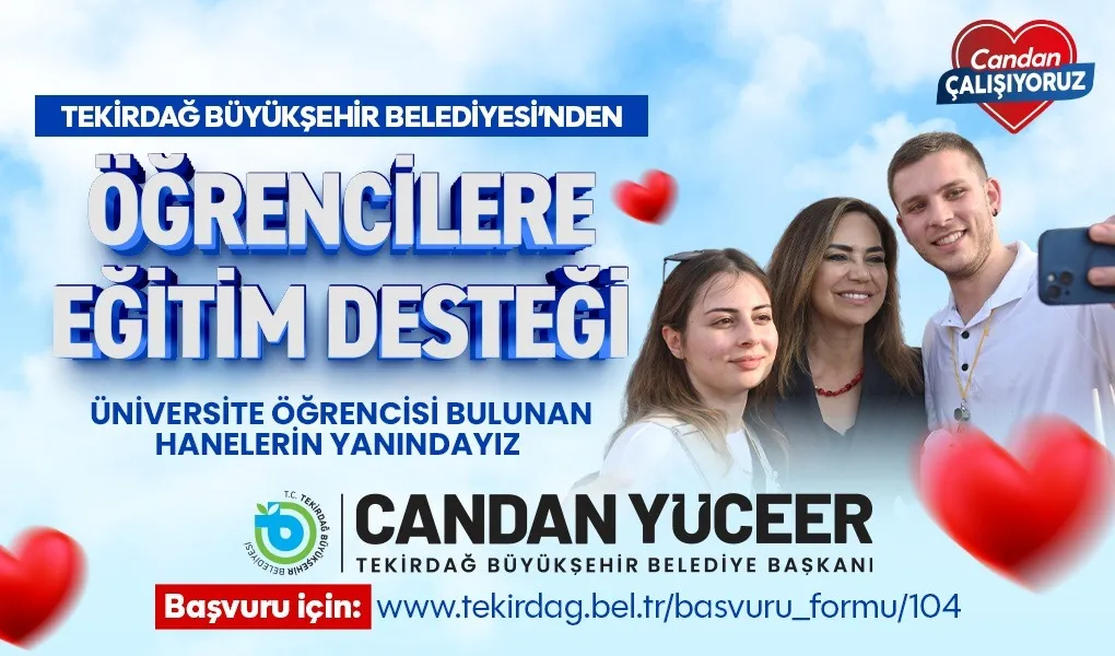 Sosyal Belediyecilikte Tekirdağ Farkı: Üniversite öğrencilerinin bulunduğu hanelere 18 bin TL destek