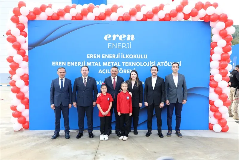 Eren Enerji İlkokulu ile Eren Enerji Mesleki ve Teknik Anadolu Lisesi bünyesindeki metal Teknolojisi Atölyesinin açılışı gerçekleştirildi