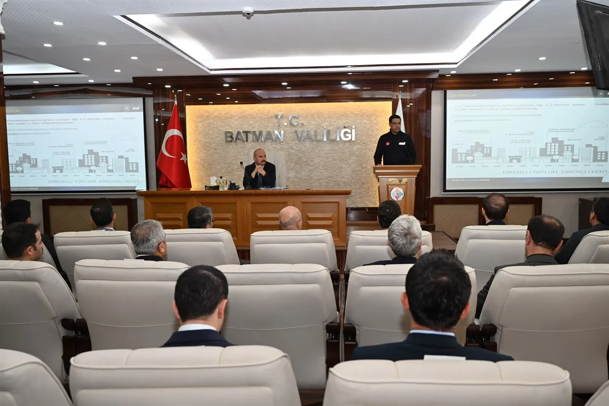 Batman’da İl afet risk azaltma planı masaya yatırıldı