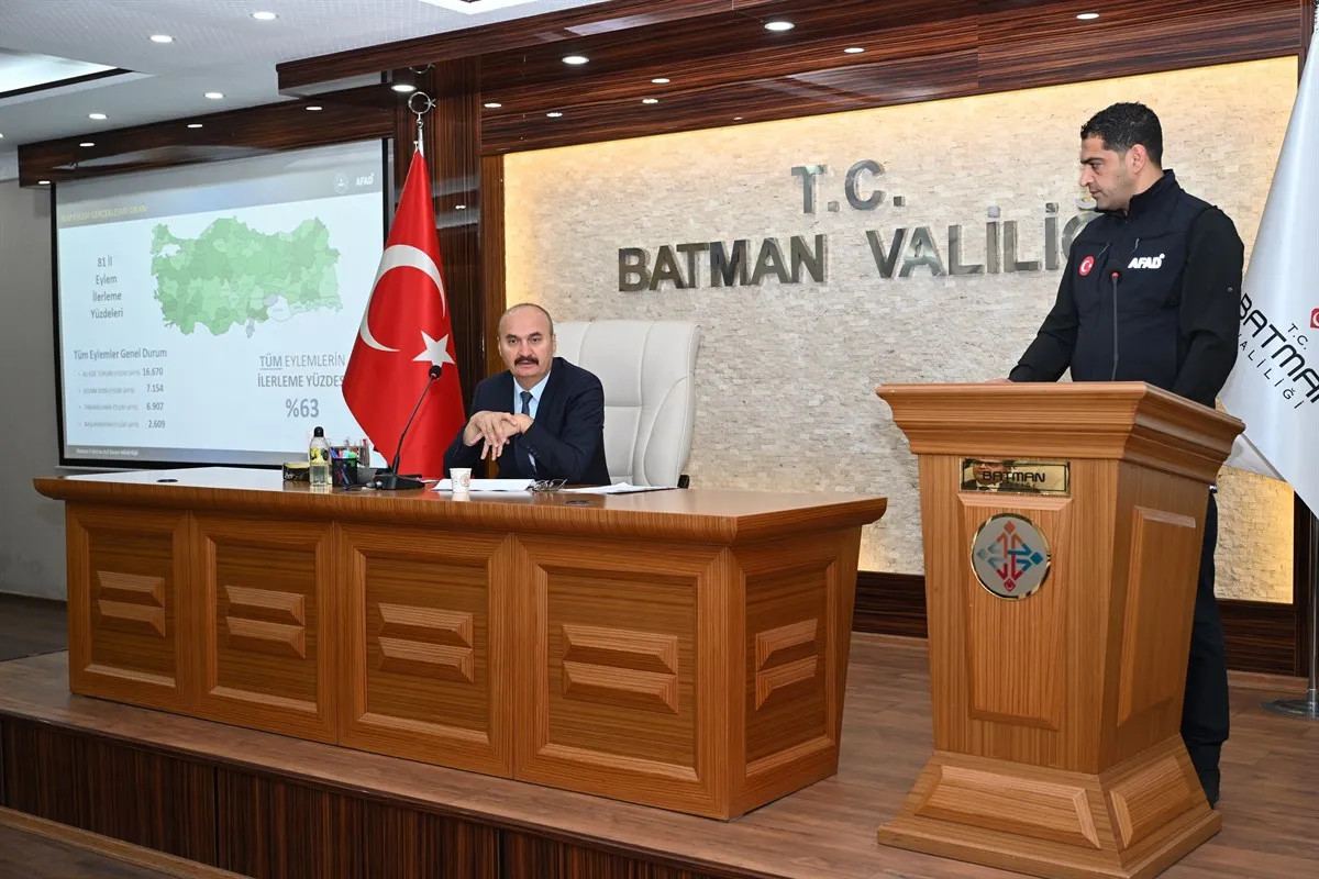 Batman’da İl afet risk azaltma planı masaya yatırıldı