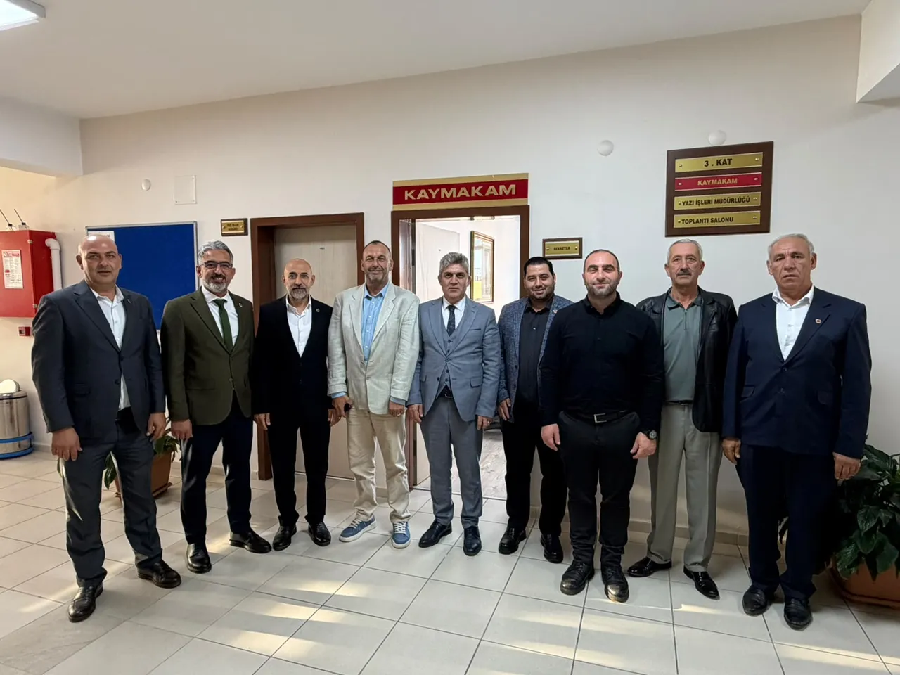 Merkez ve belde muhtarları ziyareti