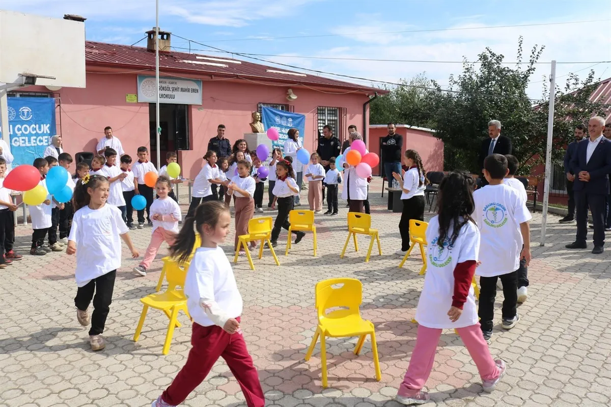 Asarcık Kaymakamı Bilgin "Sağlıklı Çocuk, Sağlıklı Gelecek" projesi kapsamında düzenlenen programa katıldı