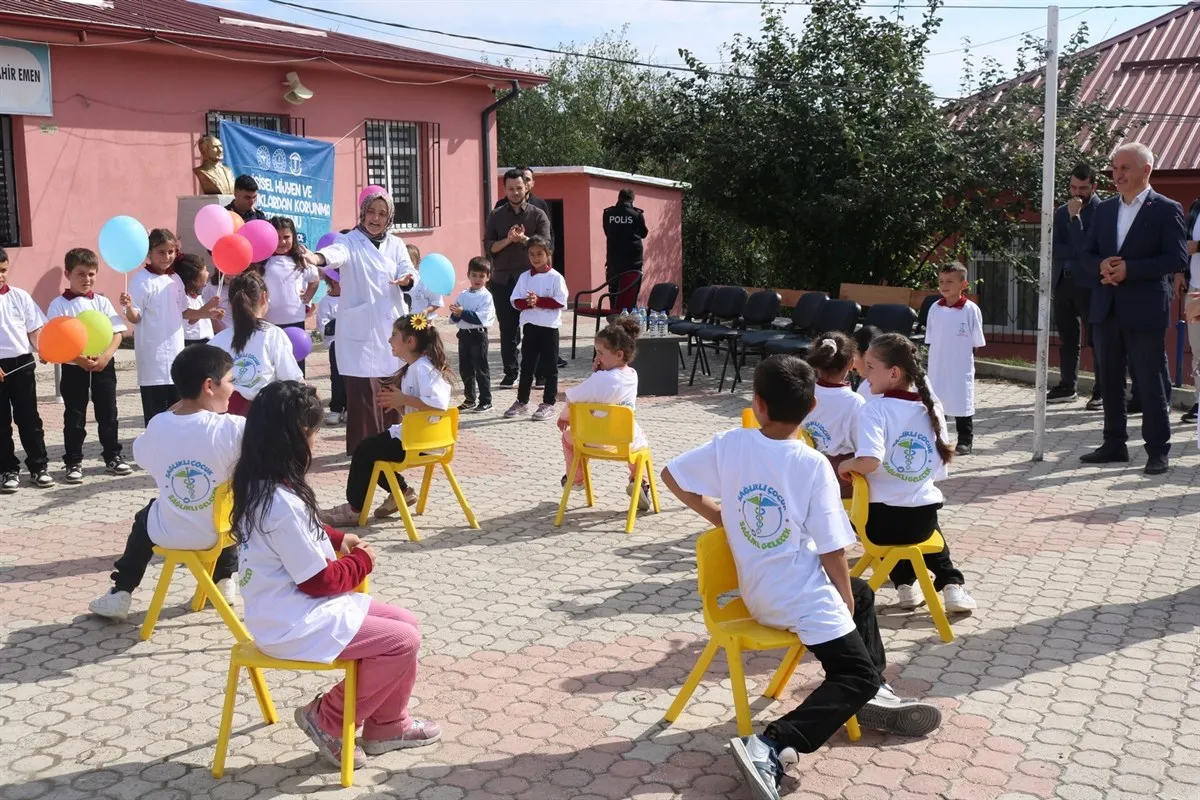 Asarcık Kaymakamı Bilgin "Sağlıklı Çocuk, Sağlıklı Gelecek" projesi kapsamında düzenlenen programa katıldı