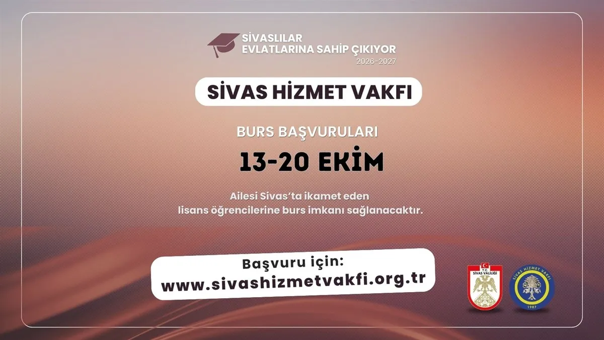 Sivas Hizmet Vakfından 450 üniversite öğrencisine burs desteği