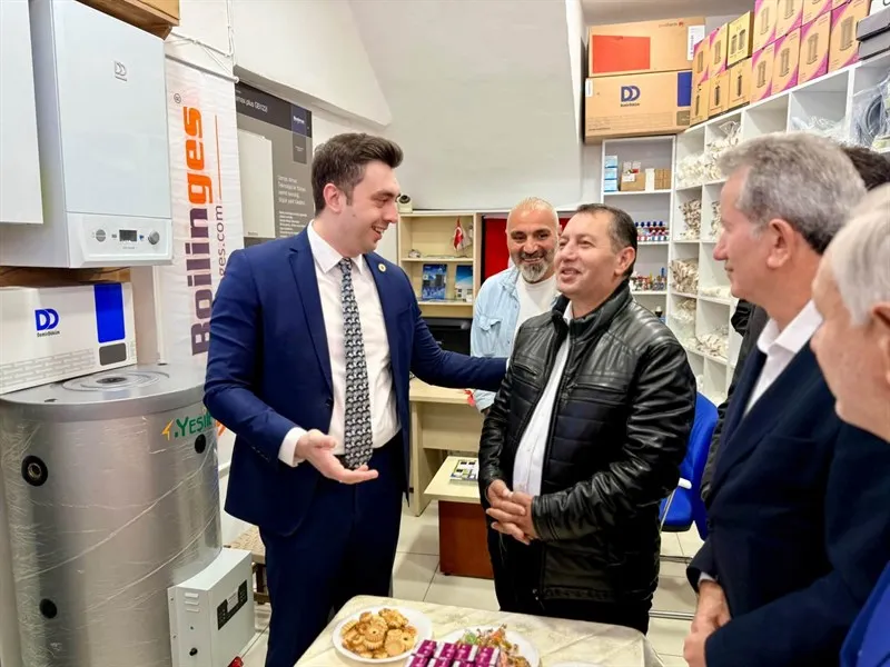Kabataş Kaymakamı Ali can uludağ, Duru Tesisat’ın açılış törenine katıldı
