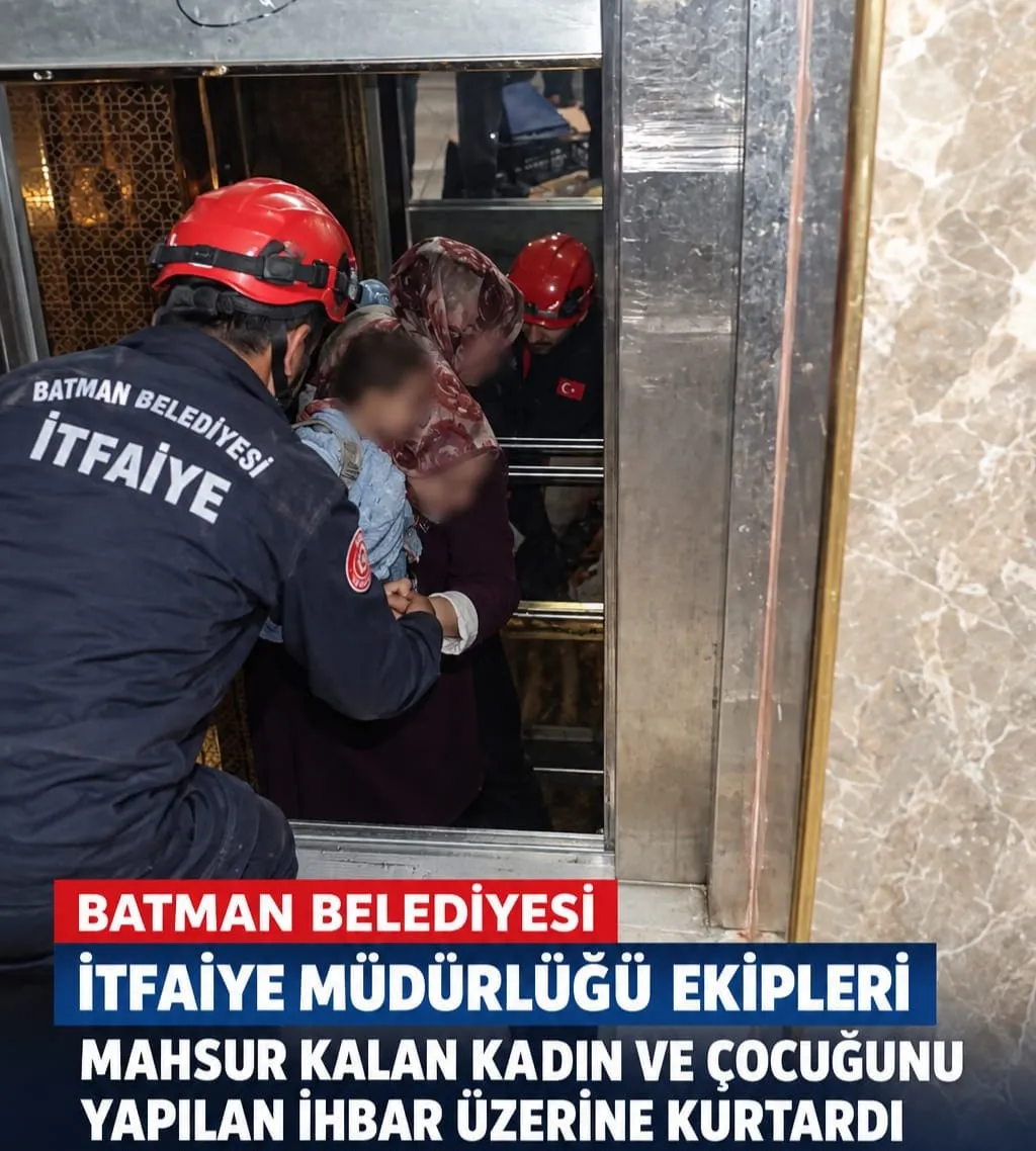 Batman Belediyesi itfaiyesinden hızlı kurtarma