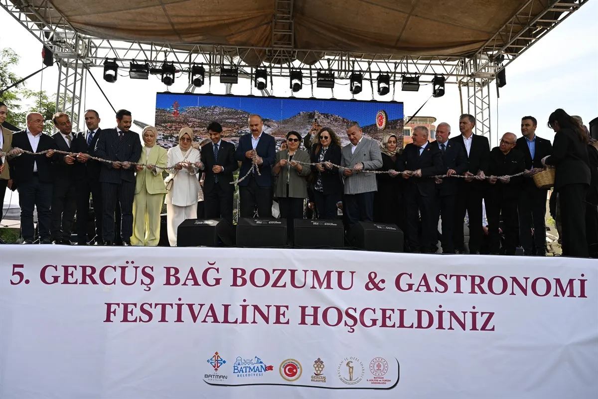 5. Gercüş Bağbozumu ve Gastronomi Festivali coşkuyla başladı
