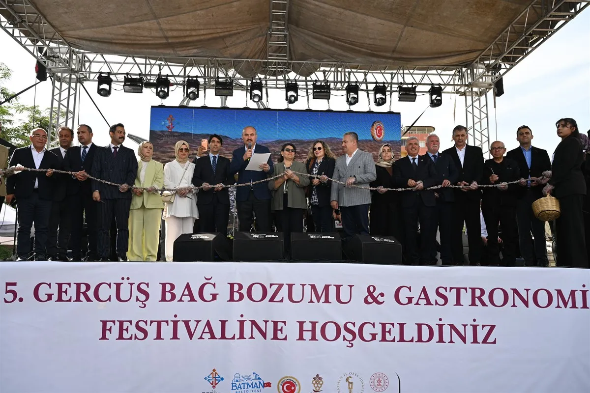 5. Gercüş Bağbozumu ve Gastronomi Festivali coşkuyla başladı