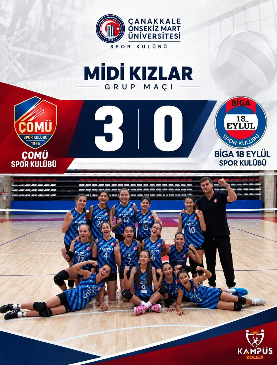 ÇOMÜ Spor Kulübü voleybolda çifte galibiyetle sezona damga vurdu