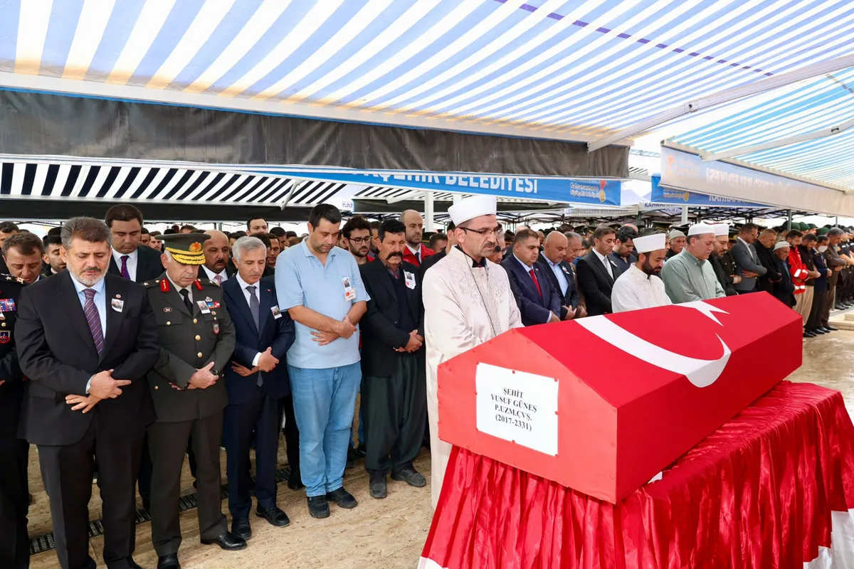 Şehit Piyade Uzman Çavuş Yusuf Güneş son yolculuğuna uğurlandı