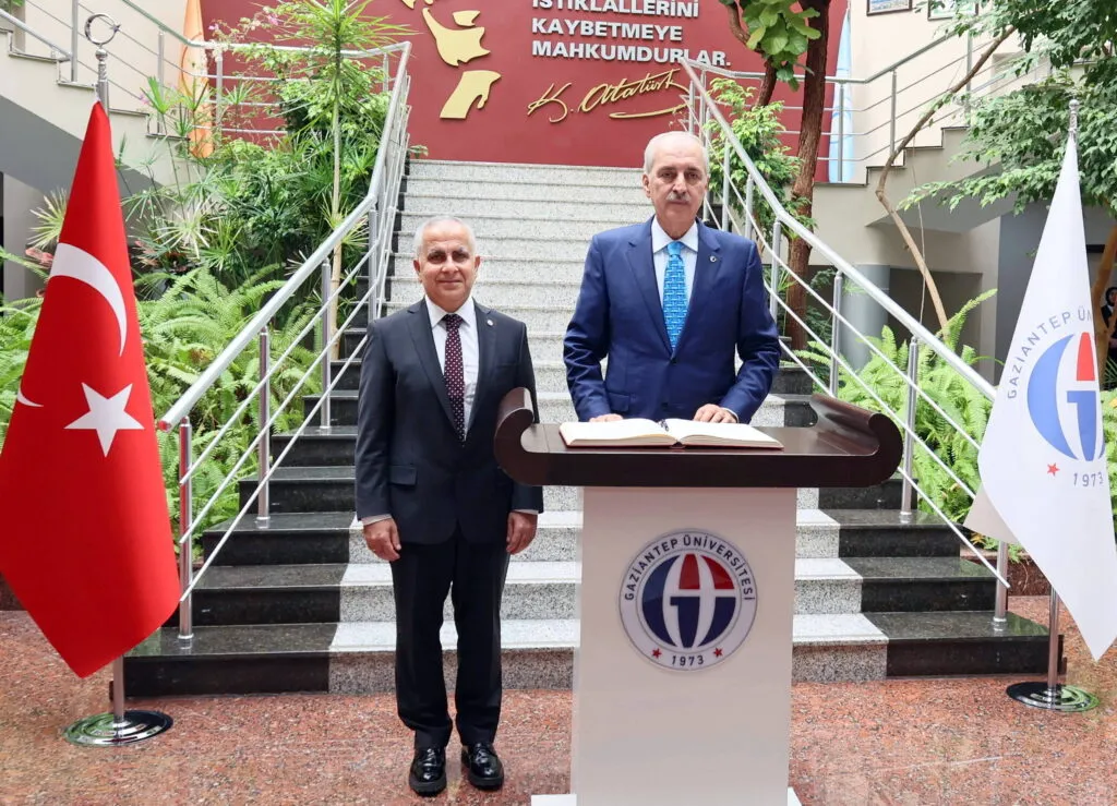 TBMM Başkanı Kurtulmuş, GAÜN Rektörlüğünü ziyaret etti