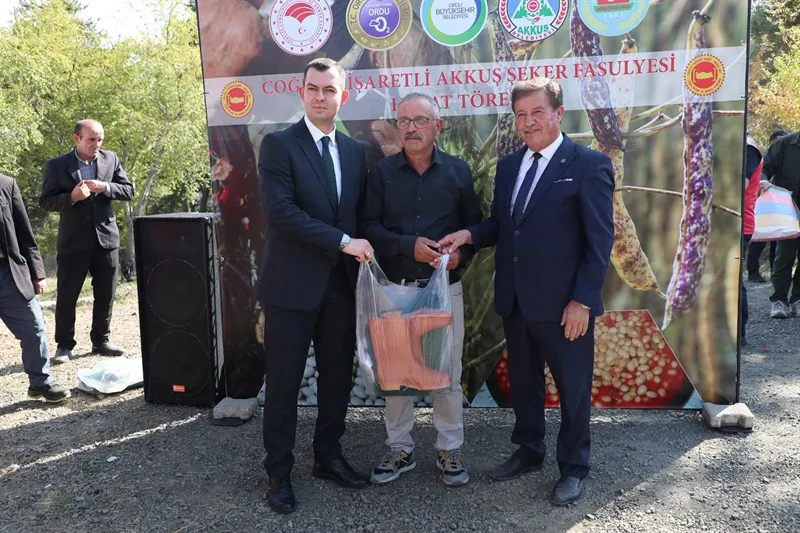 Vali Erol, Akkuş Şeker Fasulyesi Hasat Şenliği’ne katıldı