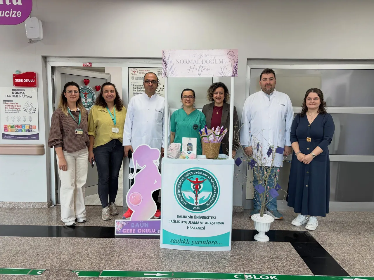 BAÜN Hastanesinde Normal Doğum Haftası farkındalık etkinlikleri gerçekleştirildi