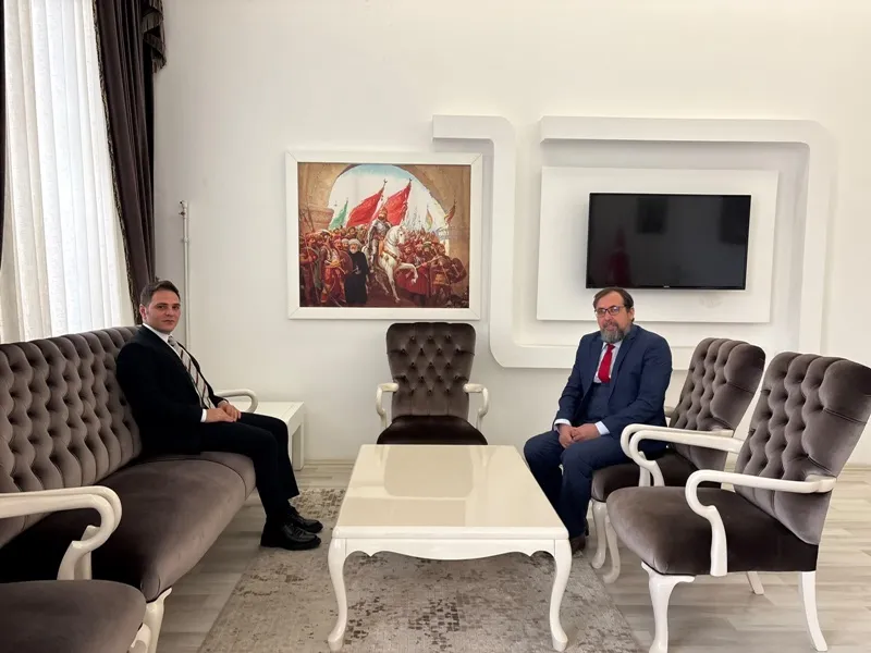 İsmail Hanoğlu’ndan Korgun Kaymakamına ziyaret
