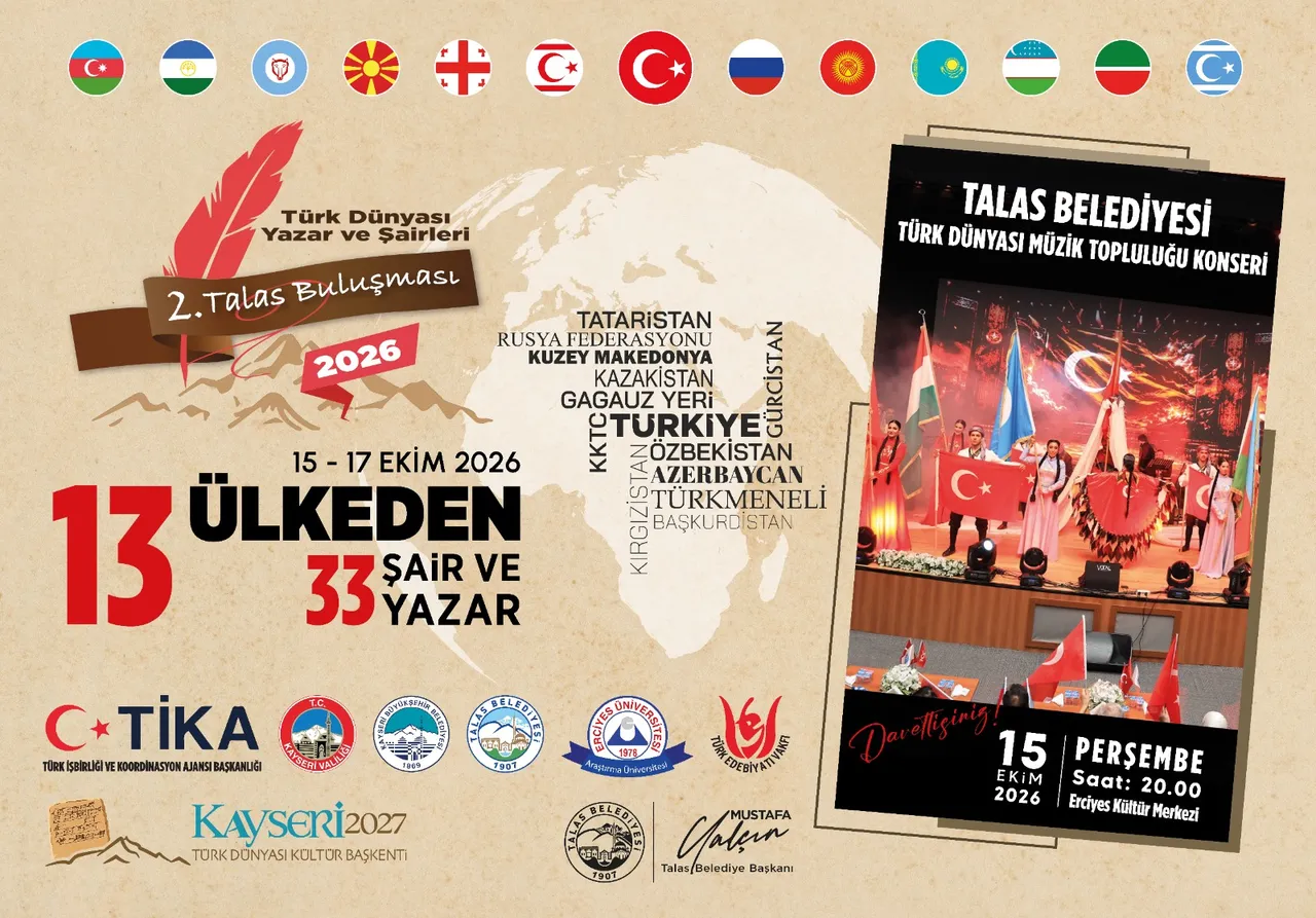Talas'ta Türk dünyası şair ve yazarları 2. buluşma heyecanı