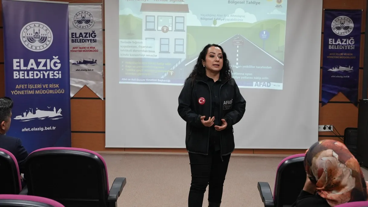 Elazığ Belediyesi'nden öğrencilere afet farkındalık etkinliği