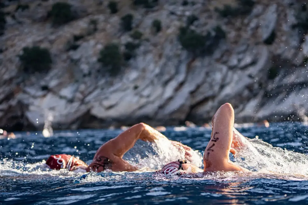 7. Uluslararası Fethiye Spor Festivali Ölüdeniz Açık Su yüzme yarışmaları tamamlandı