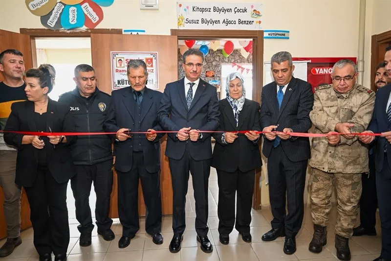 Vali Baruş, Şehit Ramazan Yıldız Kütüphanesi'nin açılışını gerçekleştirdi