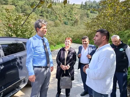 Görele Kaymakamından burunucu ve Karlıbel köylerine ziyaret
