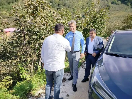 Görele Kaymakamından burunucu ve Karlıbel köylerine ziyaret