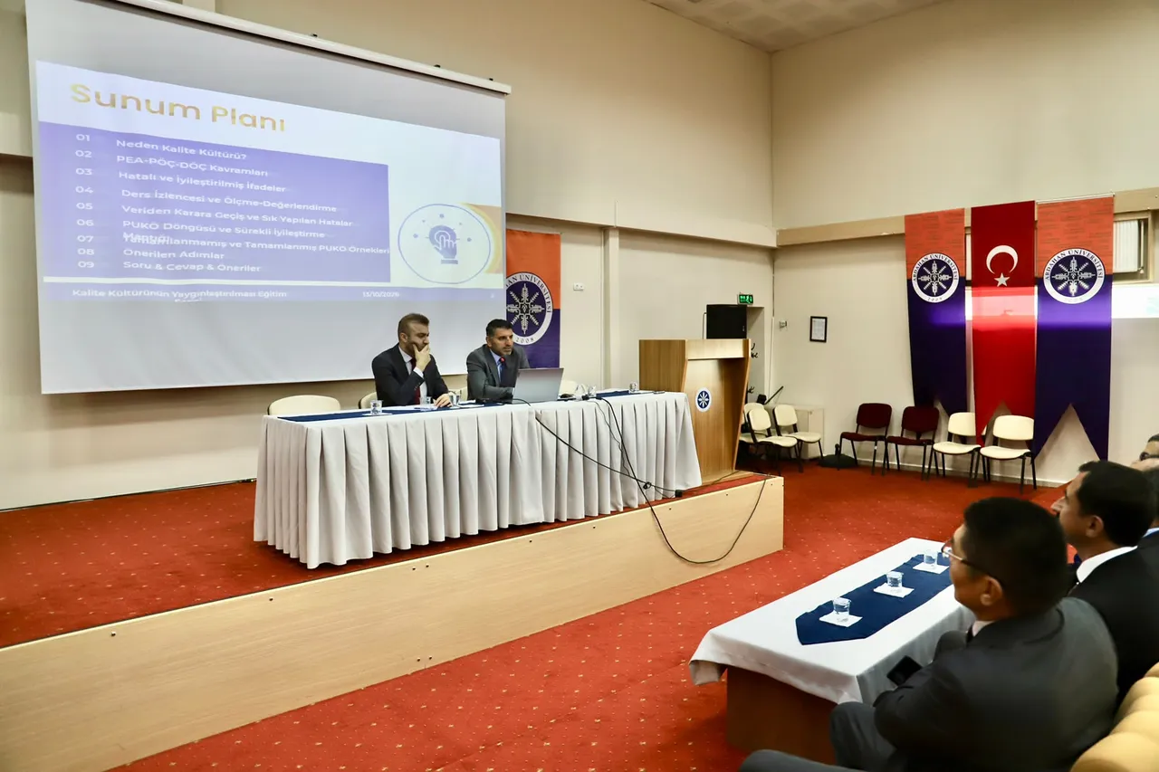 Kalite kültürünün yaygınlaştırılması eğitim serisi ilk programıyla başladı