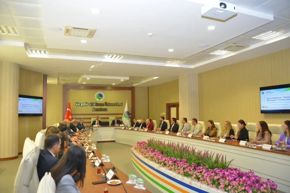 EFQM Dış Değerlendirme Saha Ziyareti Kırşehir Ahi Evran Üniversitesinde başladı