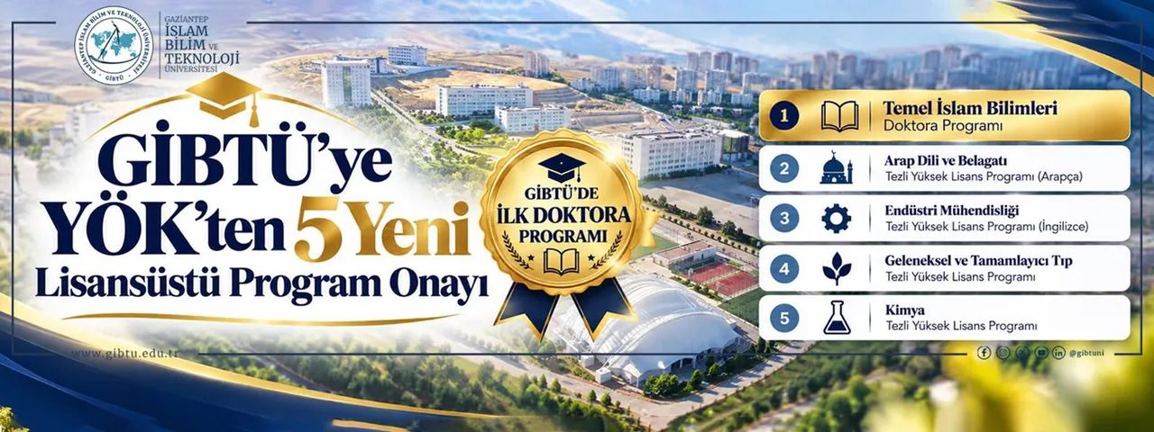 GİBTÜ 'ye YÖK 'ten 5 yeni lisansüstü program onayı