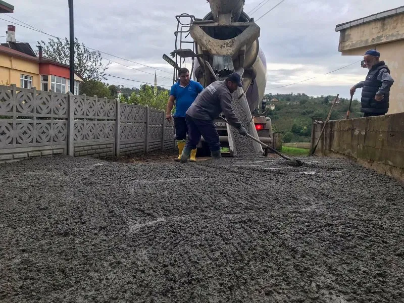 Fatsa’da son 1 ayda 2 bin 350 metre beton yol yapıldı