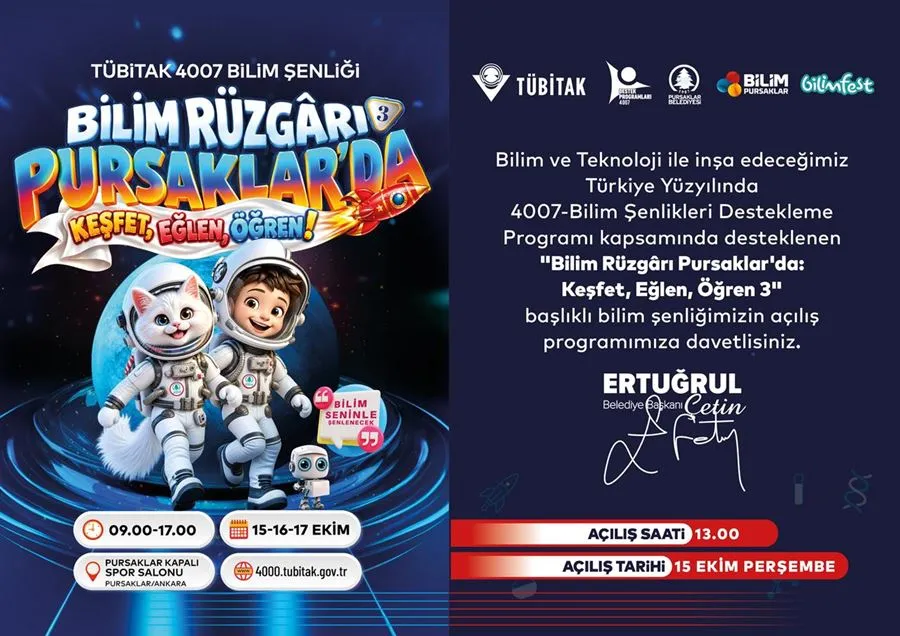 Pursaklar’da bilim rüzgârı esecek