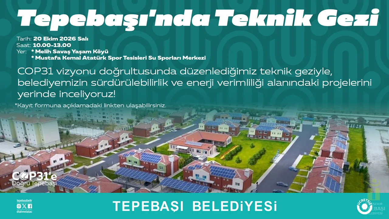Tepebaşı’ndan COP31’e güçlü iklim hamlesi