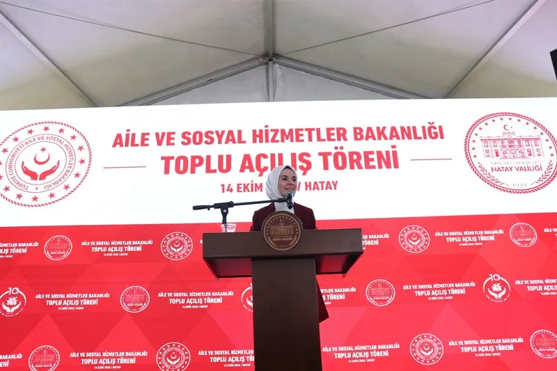 Hatay’ımızda 7 sosyal hizmet kuruluşunun toplu açılışı gerçekleştirildi