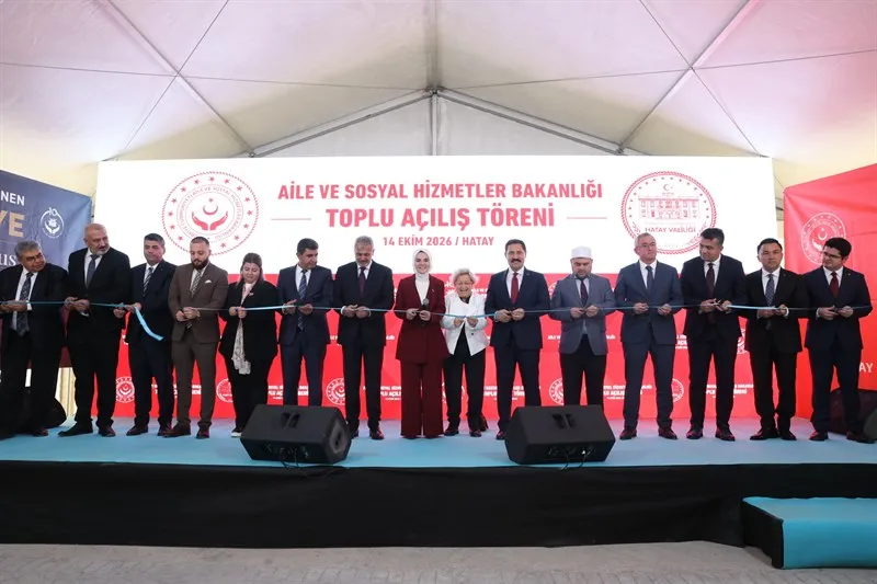 Hatay’ımızda 7 sosyal hizmet kuruluşunun toplu açılışı gerçekleştirildi