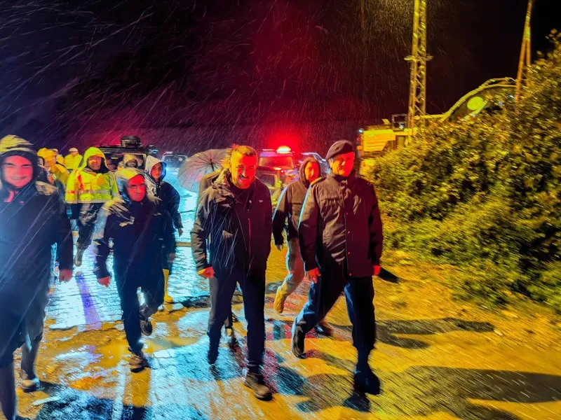 Vali Hacıbektaşoğlu, kuvvetli yağışların ardından sahadaki çalışmaları yerinde inceledi