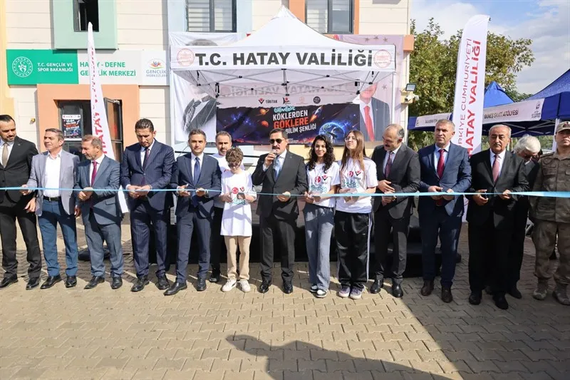 Hatay’da “Köklerden Göklere Defne Bilim Şenliği” açılışı yapıldı
