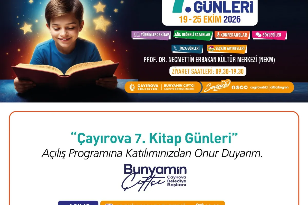 Çayırova 7. kitap günleri kapılarını açıyor