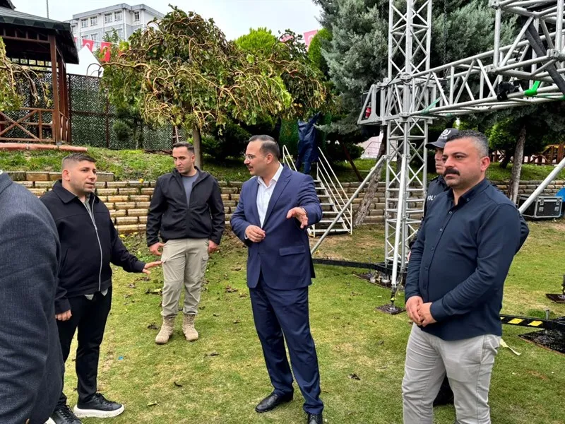 10. Altınözü Zeytin-Zeytinyağı ve Gastronomi Festivali öncesi hazırlıklar yerinde incelendi