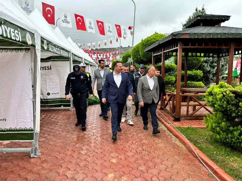 10. Altınözü Zeytin-Zeytinyağı ve Gastronomi Festivali öncesi hazırlıklar yerinde incelendi