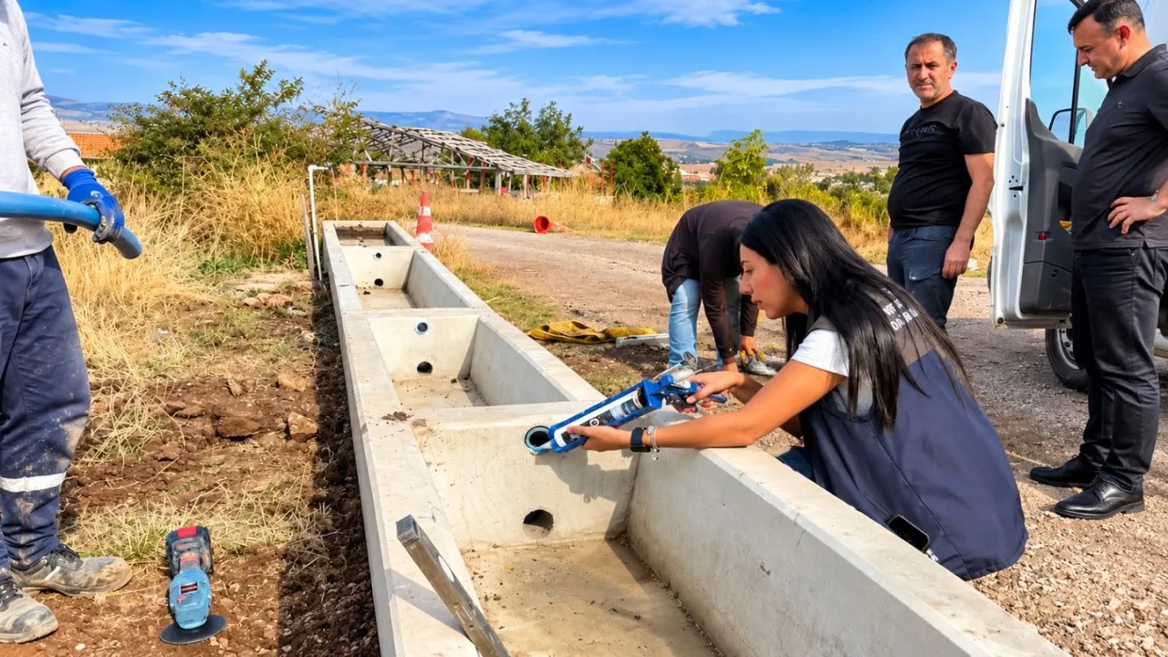 Elmadağ’da kırsal mahalle çeşmelerinde bakım ve onarım çalışmaları sürüyor
