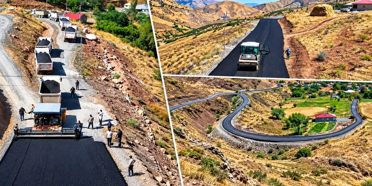 Hakkari İl Özel İdaresi, köy yollarındaki ulaşım standardını yükseltiyor