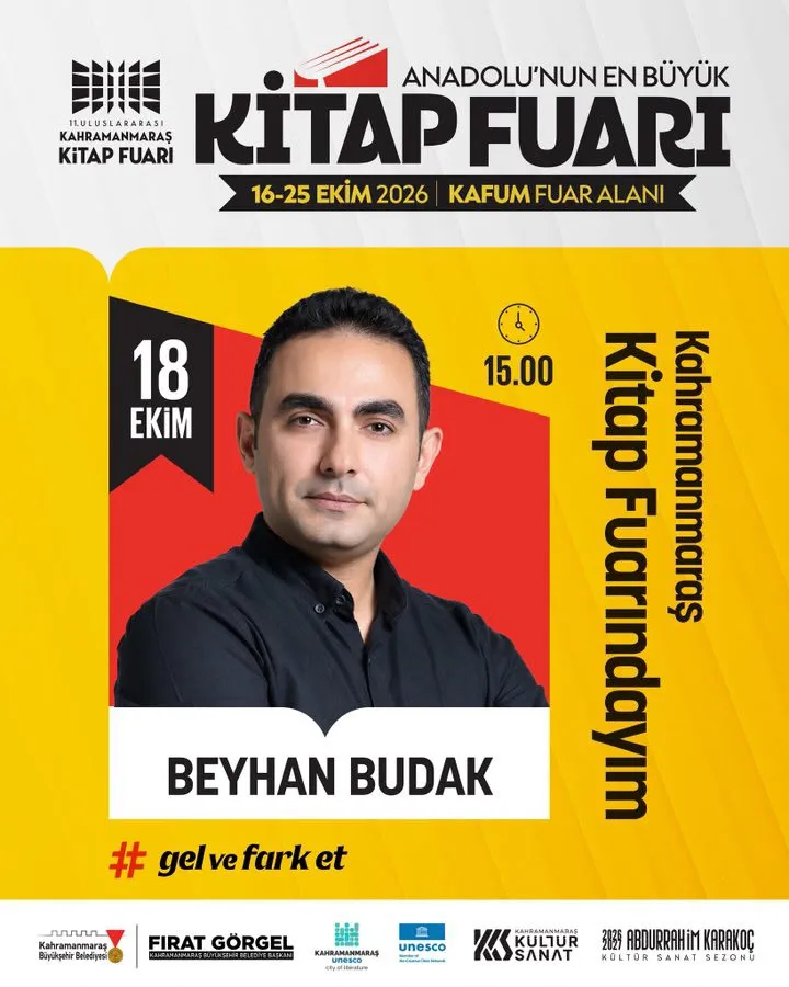Anadolu’nun En Büyük Kitap Fuarı’nda Pazar Günü de edebiyat şöleni yaşanacak