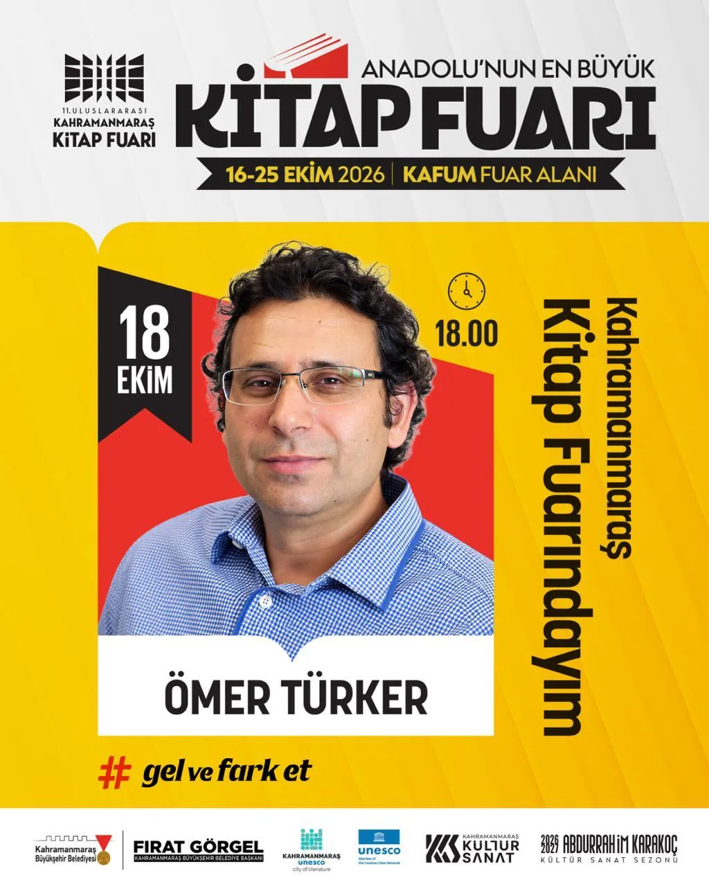 Anadolu’nun En Büyük Kitap Fuarı’nda Pazar Günü de edebiyat şöleni yaşanacak
