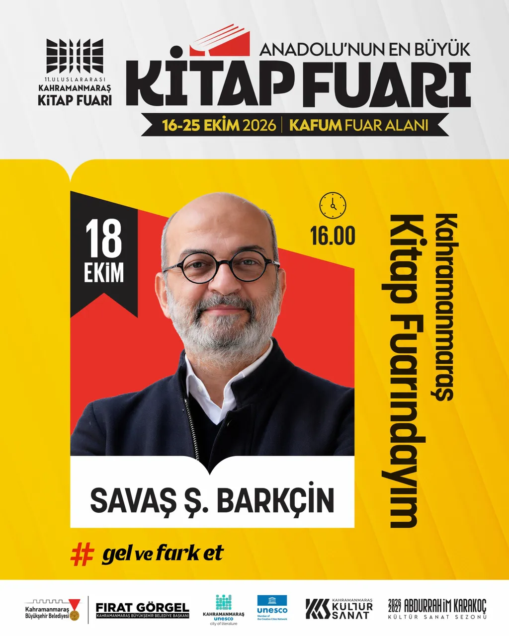 Anadolu’nun En Büyük Kitap Fuarı’nda Pazar Günü de edebiyat şöleni yaşanacak